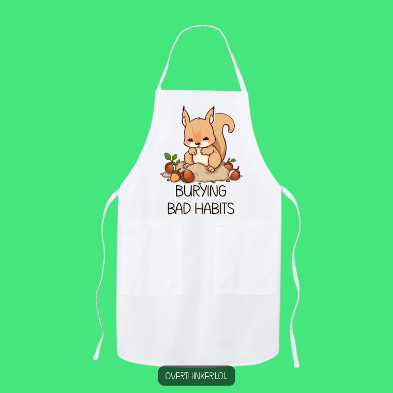 Funny Busy Bee Apron: Cook with Squirrel Energy, a Perfect Funny Gift