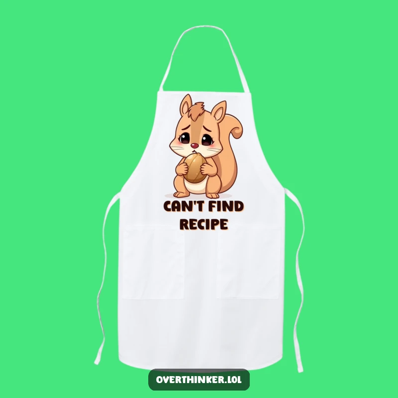 Funny Squirrel Apron, Kitchen Fun for the Nutty Chef