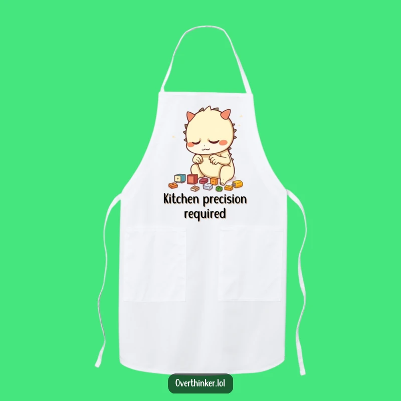 Funny Apron: Kitchen Order Keeper, Creature's Tidy Setup, Practical Funny Gift!