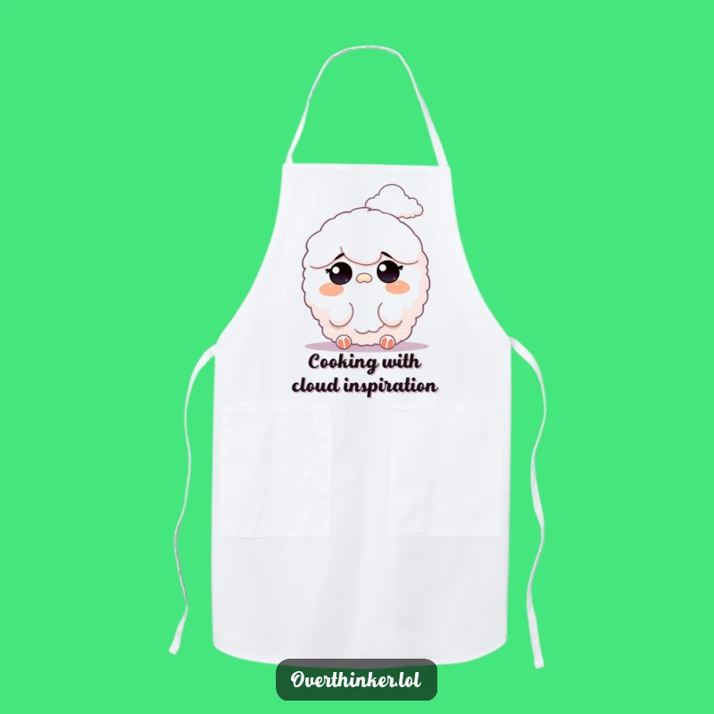 Funny Apron: Sky Gazing Chef, Fluffy's Cloud Watching Style, Practical Funny Gift!