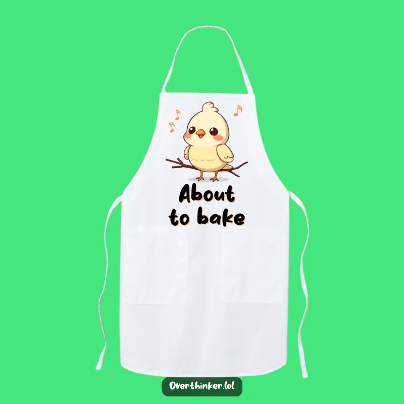 Funny Kawaii Bird Apron: Kitchen Concert Oops, Perfect Chef Gift