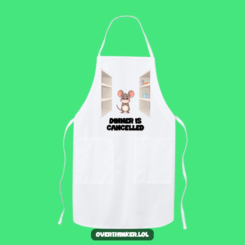 Funny Mouse Pantry Apron: Cook with Humor, Not Hunger Pangs