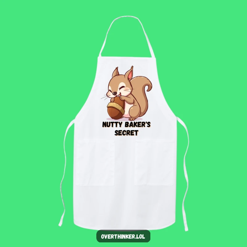 Funny Squirrel Kitchen Apron: Hilarious Chef's Gear for Acorn-Loving Cooks