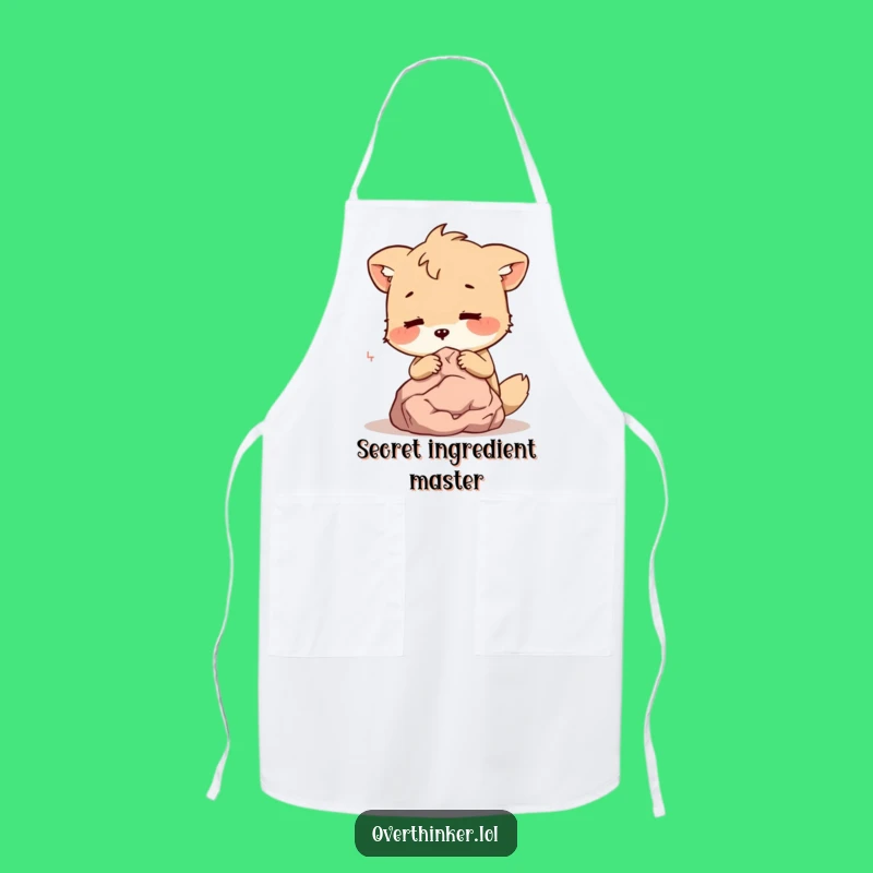 Funny Animal Whispers Secrets to Rock Apron - Kitchen Humor & Gift
