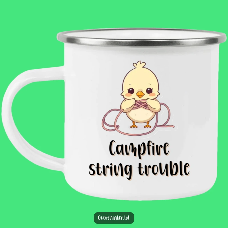 Funny Bird Camping Mug: Yarn Adventures Outdoors, A Hilarious Gift