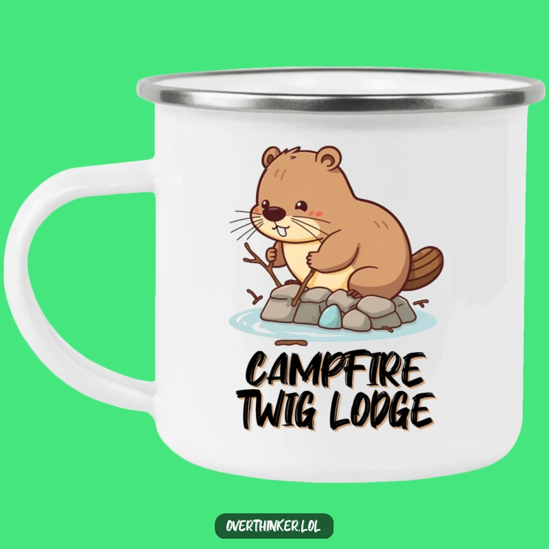Funny Beaver Dam Camping Mug: Your Humorous Work Companion