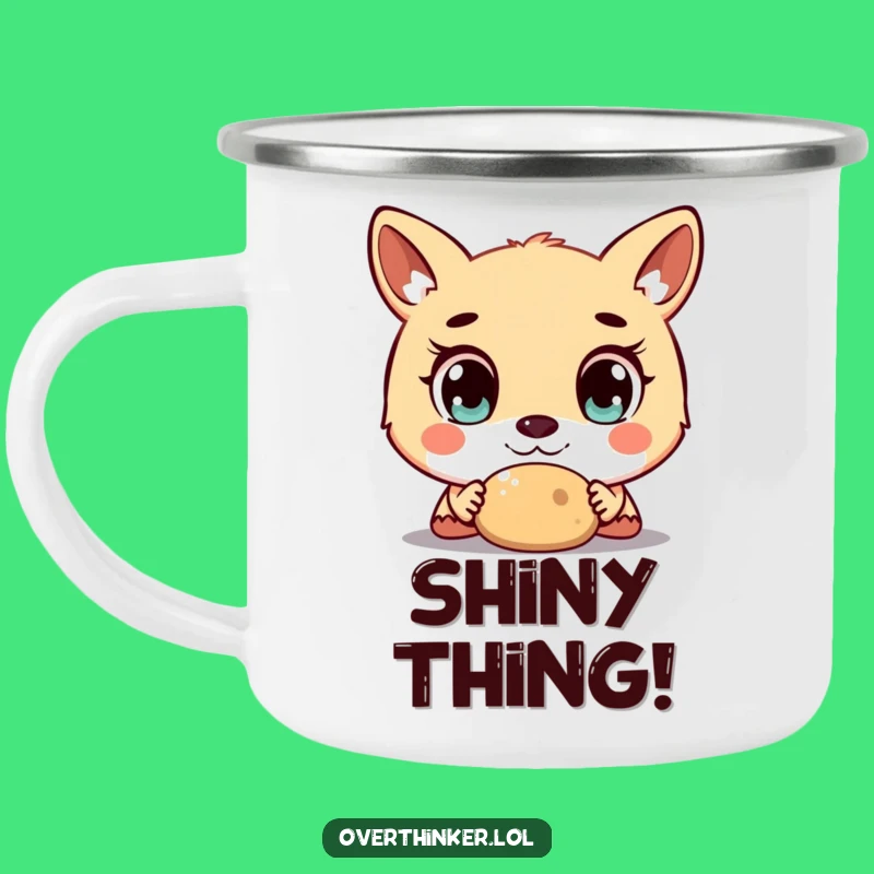 Funny Camping Mug: Wide-Eyed Animal Stares, Outdoor Funny Gift
