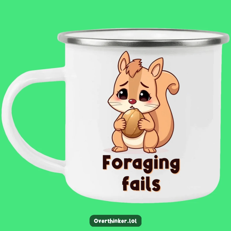 Funny Squirrel Camping Mug, Durable and Humorous for Forest Finds