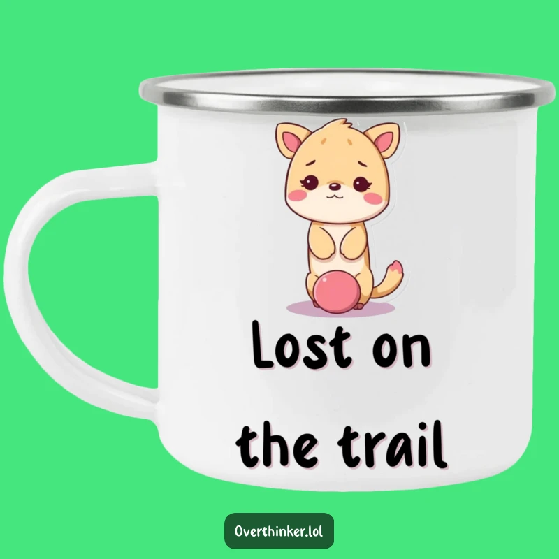 Funny Kawaii Animal Confusion Camping Mug - Outdoor Pondering Gift