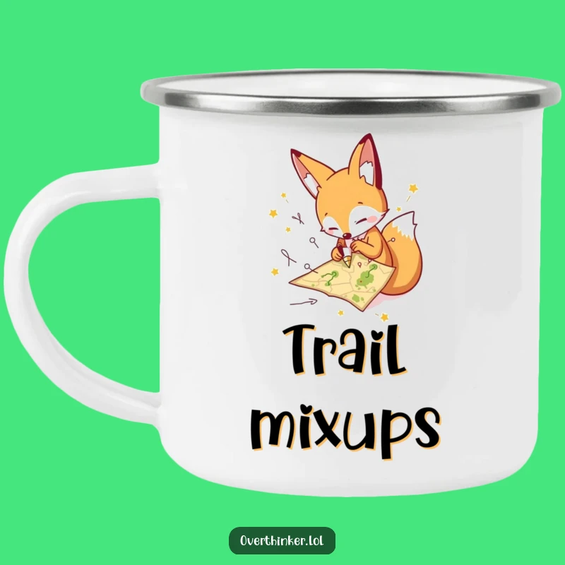 Funny Fox Camping Mug, Durable and Humorous for Trail Mix-ups