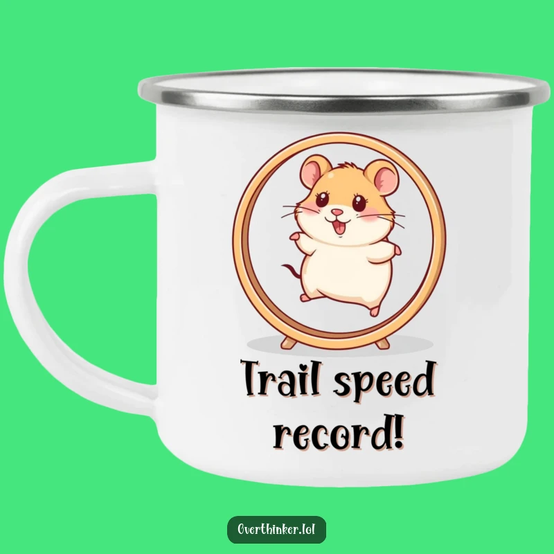 Funny Hamster Camping Mug: Adventure at Full Speed, A Hilarious Outdoor Gift