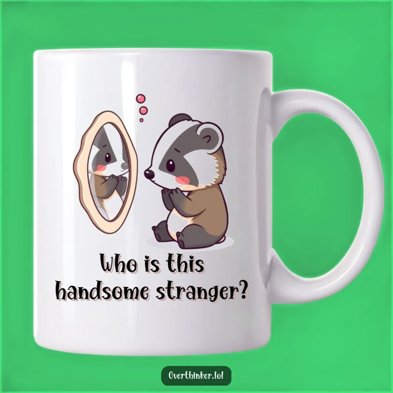Funny Badger Existential Mug: Hilarious Gift for Deep-Thinking Broodsters