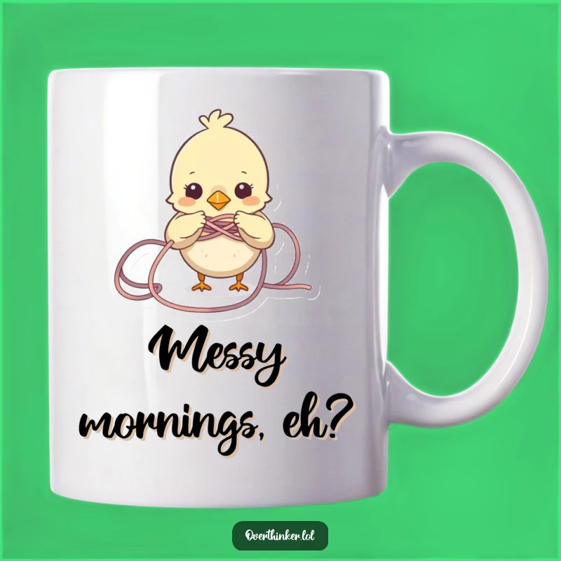 Funny Bird Yarn Mug: Tangled Up in Knots, Perfect Funny Gift