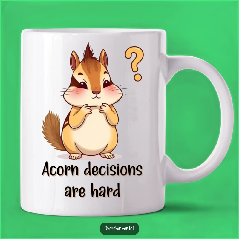Funny Chipmunk Stripe Mug: Hilarious Gift for Perfectionist Ponderers