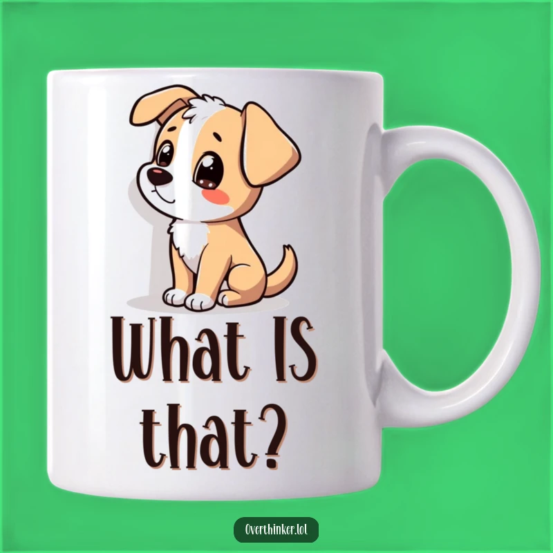 Funny Dog Mug: Shadow Staring, Puzzled Pet Lover's Funny Gift
