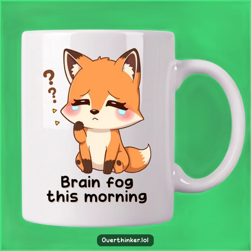 Funny Fox Name Recall Mug: Sweaty Vixen's Struggle, Hilarious Gift