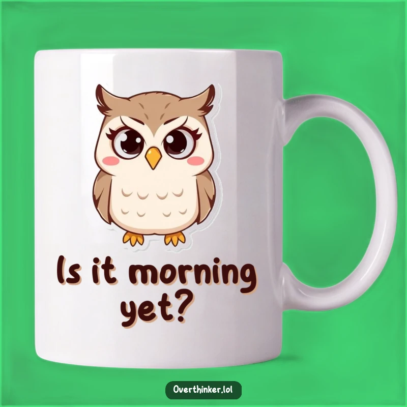 Funny Wise Owl Mug: Questioning Everything with Humor, Perfect Gift for Thinkers