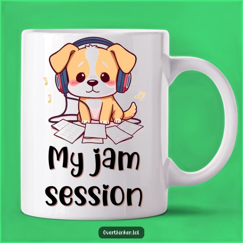 Funny Maestro Mutt Mug: Unleash Laughter with this Musical Dog, a Perfect Funny Gift