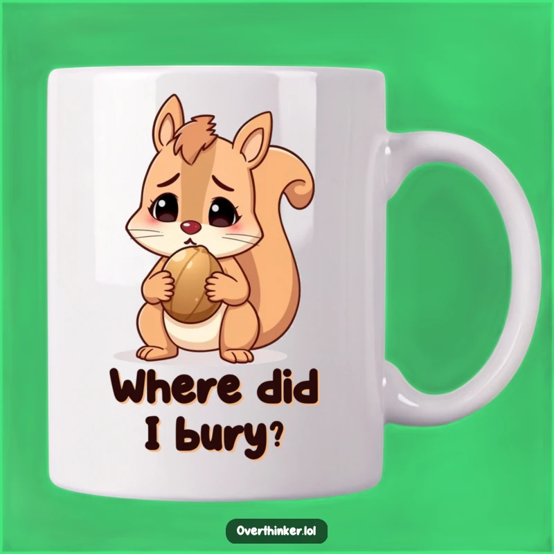 Funny Squirrel Nut Mug, Hilarious Gift for the Bewildered and Nutty