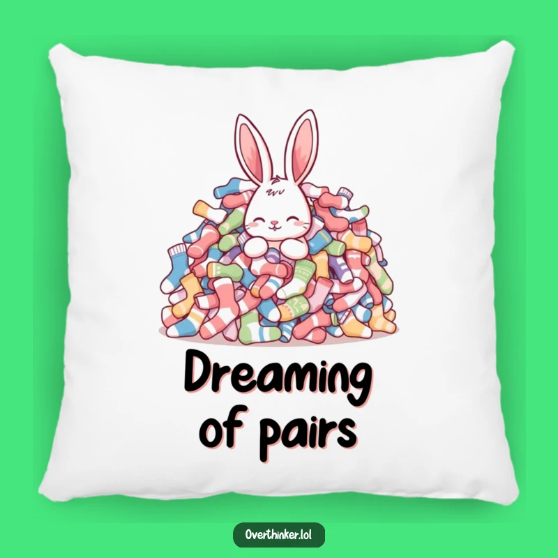 Soft Funny Rabbit Sock Pillow: Cozy Humor for Your Couch