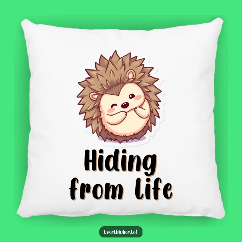 Funny Kawaii Hedgehog Pillow: Cozy Hideout Comfort, Perfect Relaxing Gift