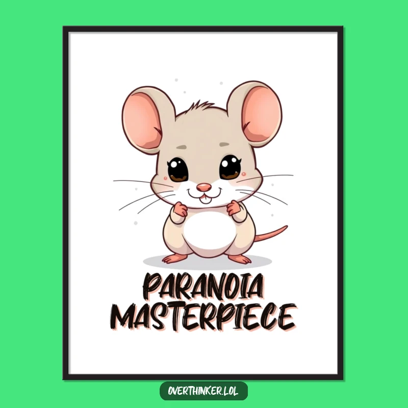 Funny Mouse Danger Digital Art: Decorate with Hilarious Paranoia!