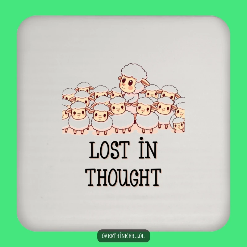 Funny Sheep Coaster: Character's Counting Chaos Protector