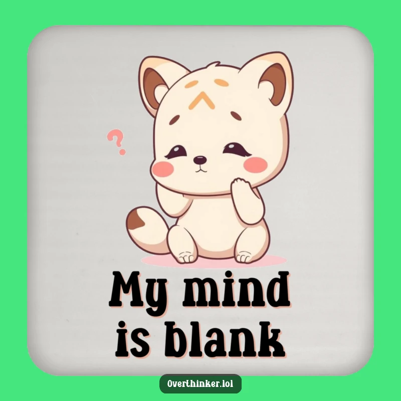 Funny Coasters: Animal's Memory Lapse, Tabletop Protection Humor, Quirky Funny Gift!