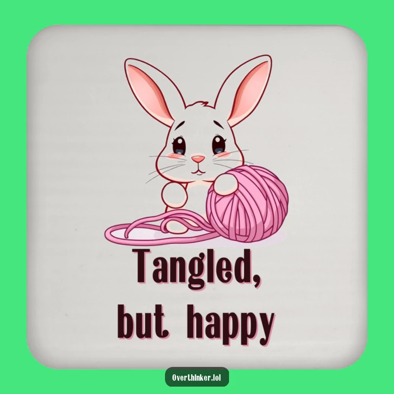 Funny Coaster: Untangle Your Drinks with a Smile!