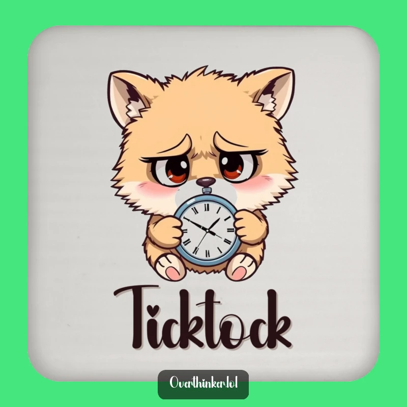 Funny Frantic Animal Coaster: Time is Ticking Party Gift