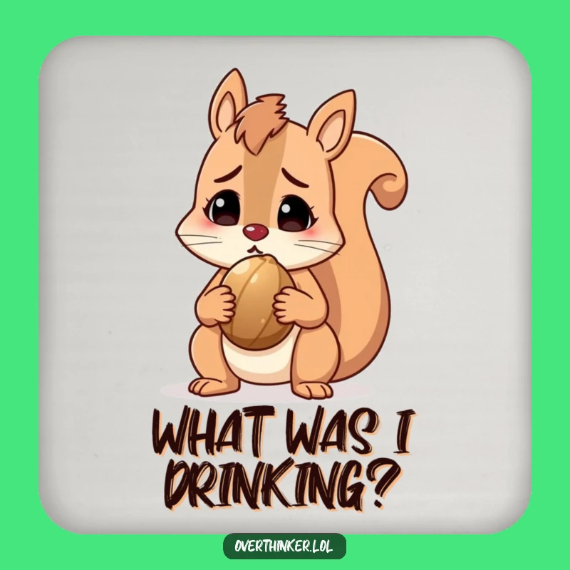 Funny Squirrel Coaster Set, Protect Surfaces with Humorous Confusion