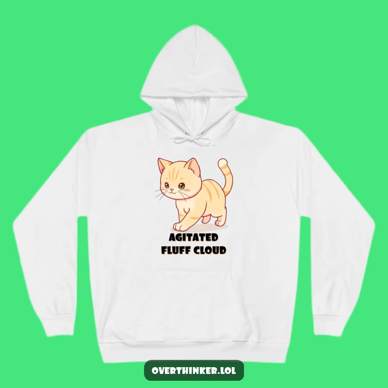 Funny Anxious Cat Hoodie: Cozy and Comical Sweatshirt for Pacing Feline Fans