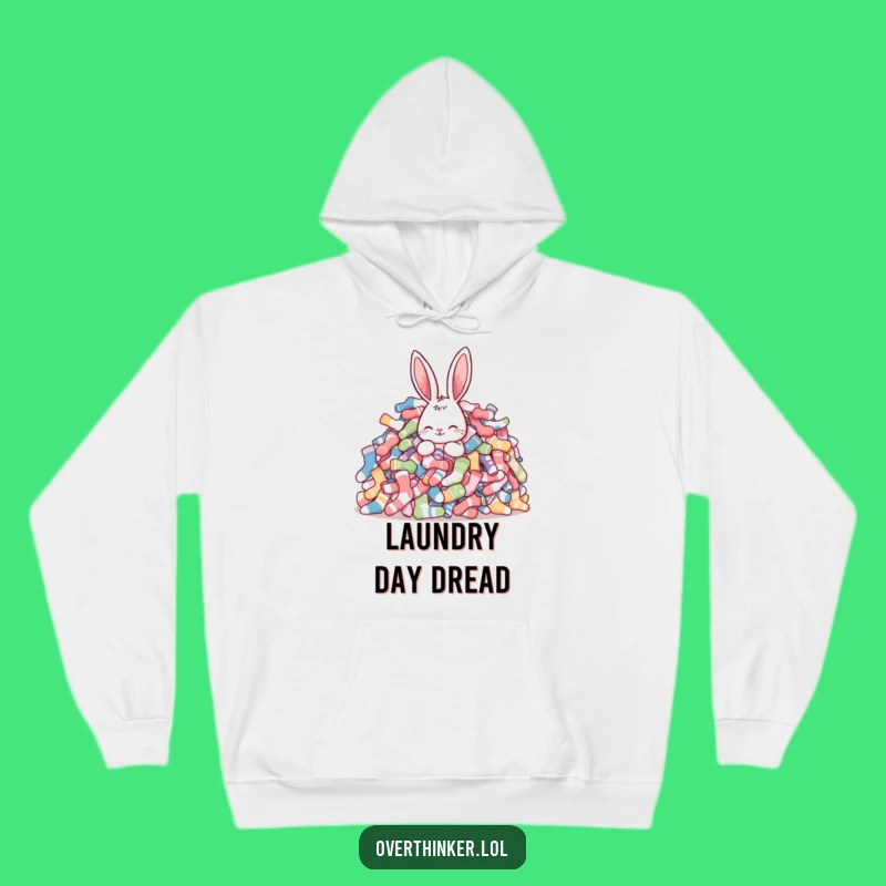 Cozy Funny Rabbit Sock Sorting Hoodie: Warm & Hilarious Gift for Chilly Mornings