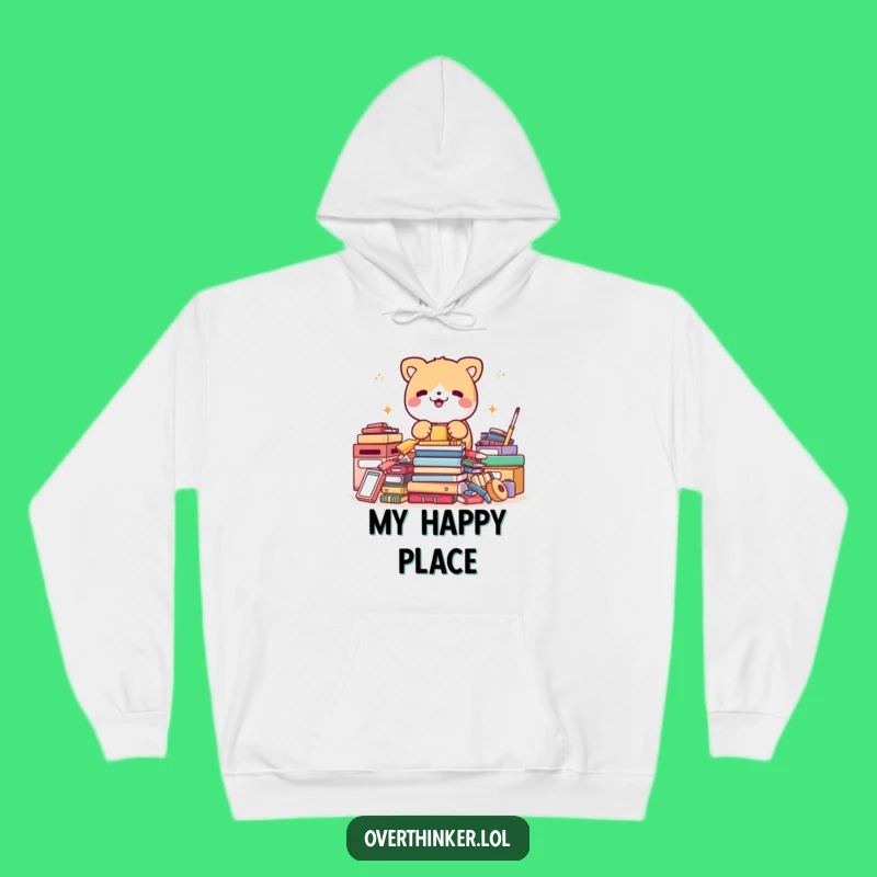 Funny Hoodie: Cute Animal Frantically Organizes Neat Things