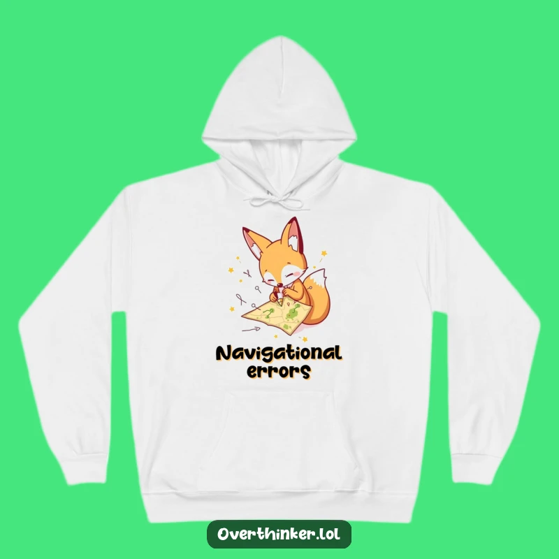 Funny Fox Hoodie, Cozy and Humorous for the Directionally Challenged