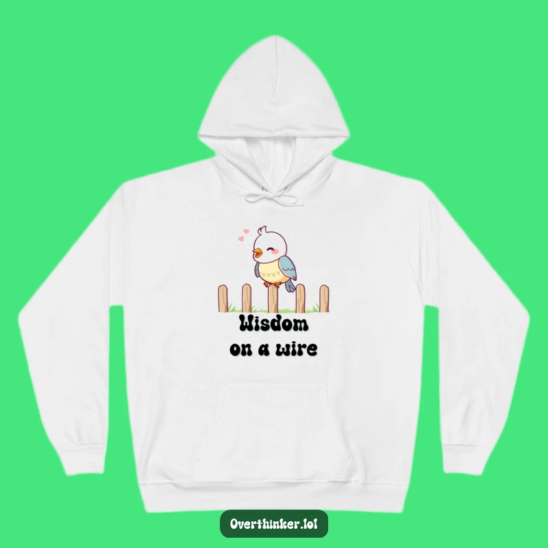Funny Bird Deep Thinking Hoodie: Cozy and Comical Sweatshirt for Ponderers