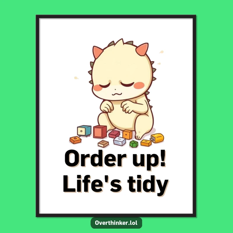 Funny Free Printable Wall Art: Nervous Arrangement Art, Quirky Decor Downloadable Design