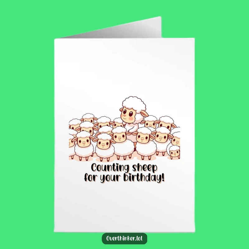 Free Printable Confused Sheep Birthday Card Funny Downloadable Gift for Chaos Lovers