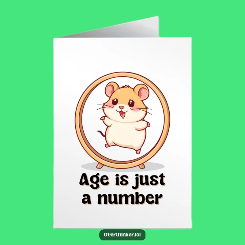 Fast Hamster Fun: Free Printable Birthday Card, Hilarious Downloadable