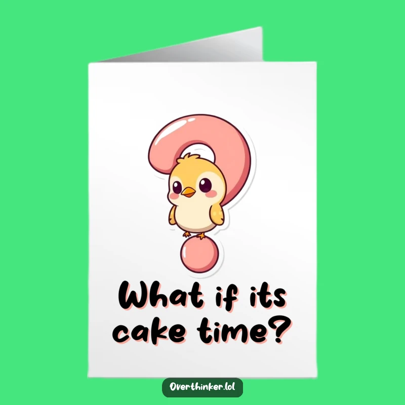 Free Printable Confused Birthday Card: Funny Downloadable Gift for the Puzzled