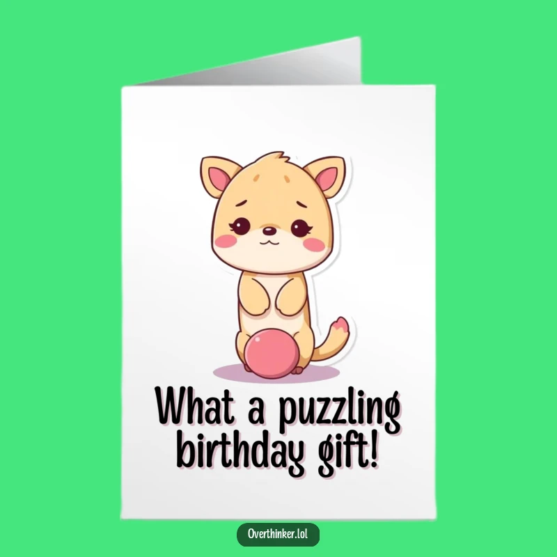 Funny Free Printable Birthday Card: Dazed Animal Mystery - Diy Downloadable Gift