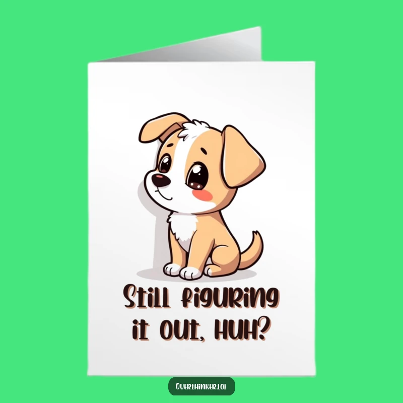 Free Printable Birthday Card: Dog & Shadow - Funny Mystery Downloadable Gift!