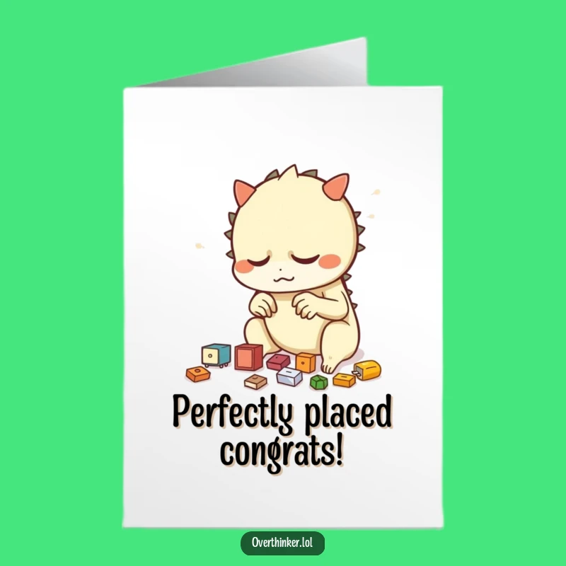 Free Printable Congrats Card: Tidy Triumphs, Easy Print at Home Downloadable Gift