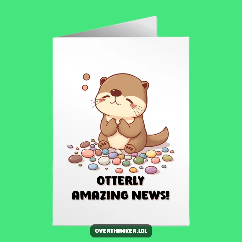 Free Printable Otter Congratulations Card - Funny Downloadable Gift for Achievements