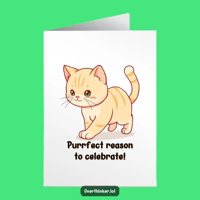 Free Printable Cat Congrats Card: Hilarious Downloadable Gift for Stressful Success!