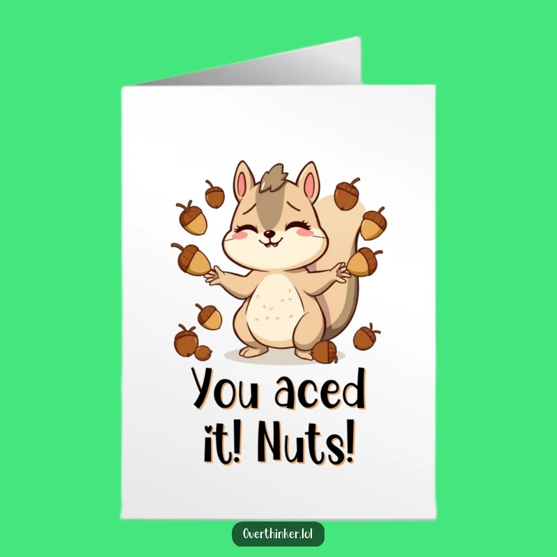 Free Printable Congrats Card: Juggling Success, Funny Downloadable Gift for Overachievers