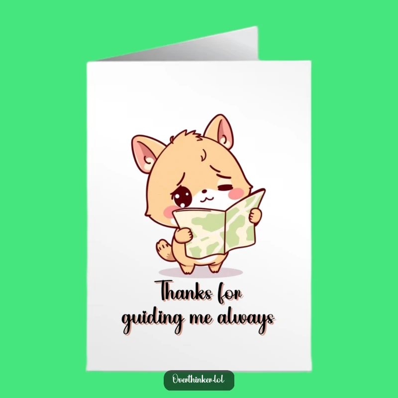 Free Printable Thank You Card: Lost Animal Map for a Funny Downloadable Grateful Gift!