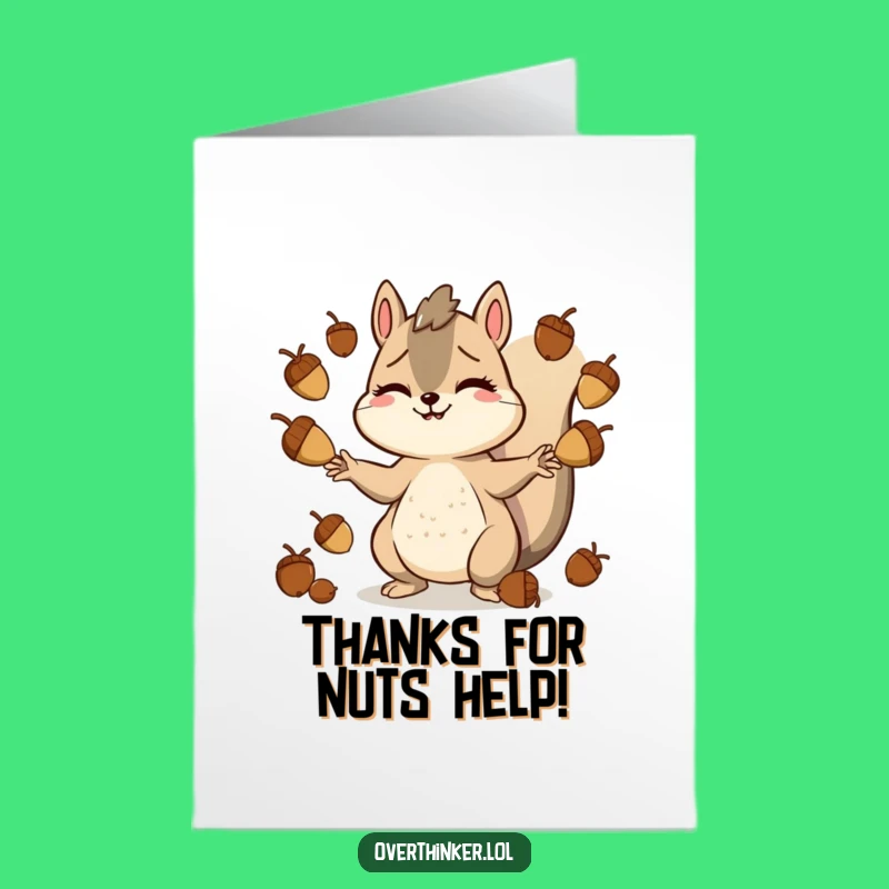 Free Printable Thank You Card: Thanks for the Help, Funny Downloadable Gift for Support