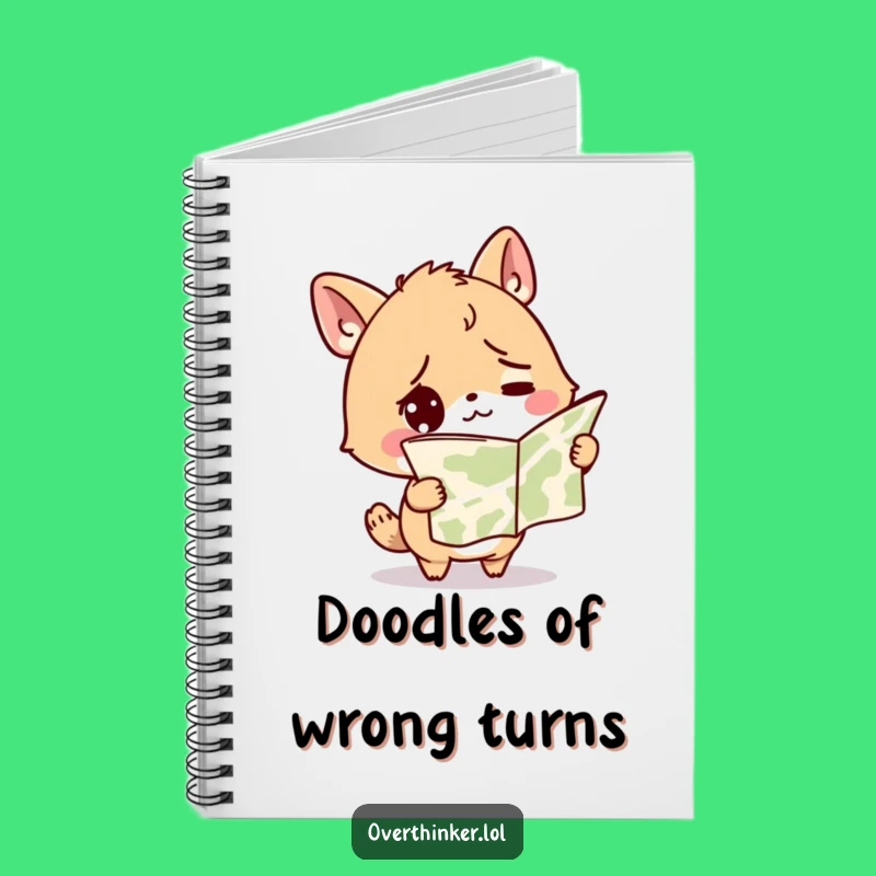 Funny Lost Ideas Notebook: Confused Animal, Map Errors, Perfect for Funny Journaling!