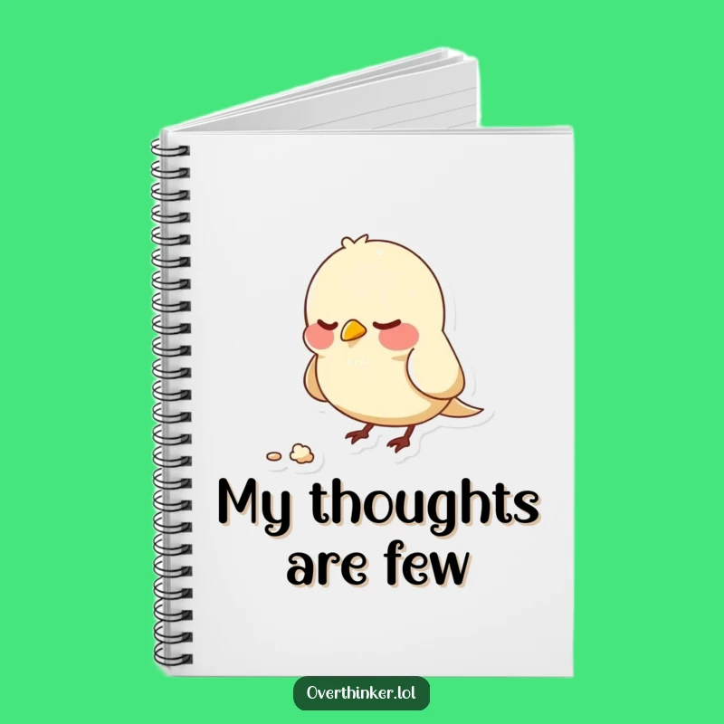 Funny Bird Notebook: Character's Nervous Crumb Journal